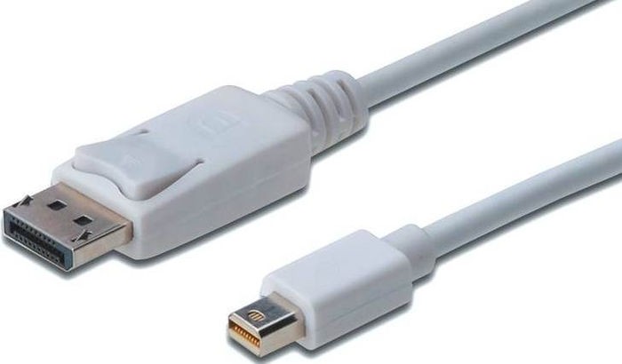 Купить ᐈ Кривой Рог ᐈ Низкая цена ᐈ Кабель Digitus miniDisplayPort to DisplayPort (AM/AM) 1.0m, white (AK-340102-010-W)