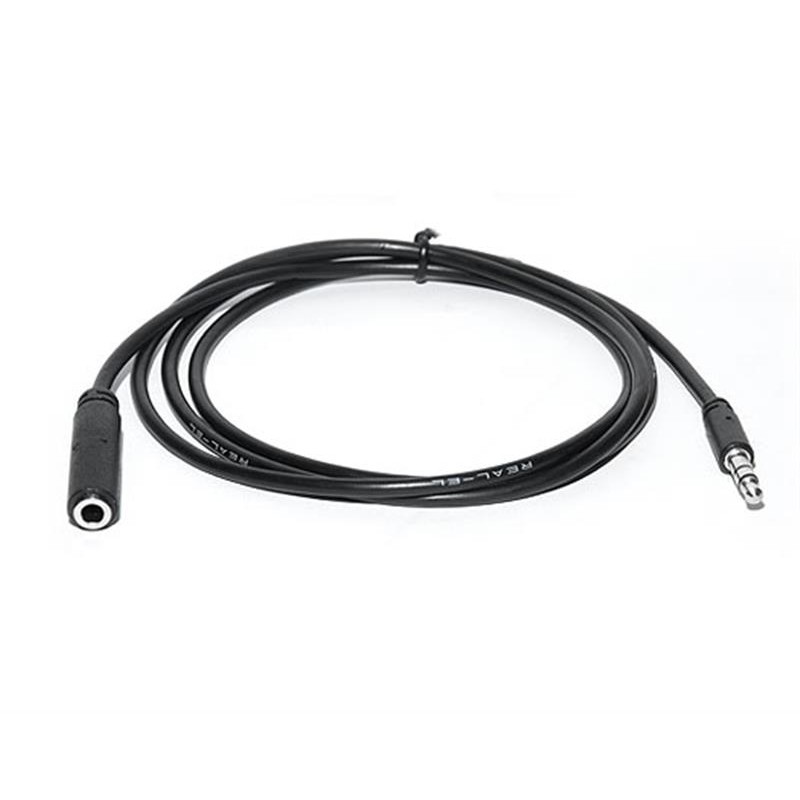 Купить ᐈ Кривой Рог ᐈ Низкая цена ᐈ Аудио-кабель REAL-EL Audio Pro 3.5 мм - 3.5 мм (M/F), 1 м, черный (EL123500041)