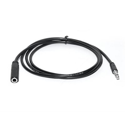 Купить ᐈ Кривой Рог ᐈ Низкая цена ᐈ Аудио-кабель REAL-EL Audio Pro 3.5 мм - 3.5 мм (M/F), 1 м, черный (EL123500041)