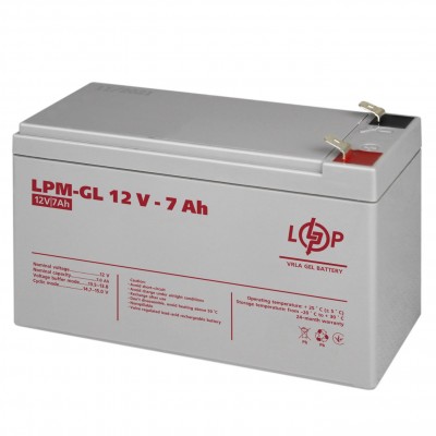 Акумуляторна батарея LogicPower 12V 7AH (LPM-GL 12 - 7 AH) GEL