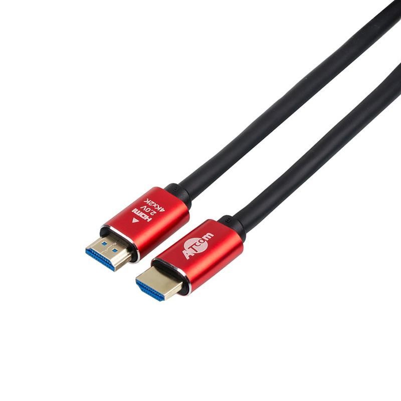Купить ᐈ Кривой Рог ᐈ Низкая цена ᐈ Кабель Atcom HDMI - HDMI V 2.0 (M/M), 15 м, Black/Red (24915)