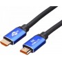 Купить ᐈ Кривой Рог ᐈ Низкая цена ᐈ Кабель ATcom HDMI - HDMI V 2.1 (M/M), Real 8K 48Gbps, 5 м, черный/ синий (88855)