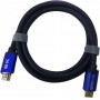 Купить ᐈ Кривой Рог ᐈ Низкая цена ᐈ Кабель ATcom HDMI - HDMI V 2.1 (M/M), Real 8K 48Gbps, 5 м, черный/ синий (88855)