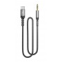 Купить ᐈ Кривой Рог ᐈ Низкая цена ᐈ Аудио-кабель SkyDolphin SR29 3.5 мм - USB Type-C (M/M), 1 м, Black (AUX-000076)