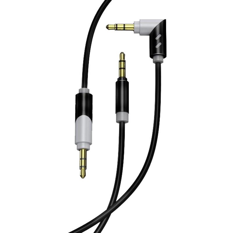 Купить ᐈ Кривой Рог ᐈ Низкая цена ᐈ Аудио-кабель SkyDolphin SR09 Rotate Aluminium Connector 3.5 мм - 3.5 мм (M/M), 1.5 м, Black 