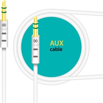 Купить ᐈ Кривой Рог ᐈ Низкая цена ᐈ Аудио-кабель Piko CB-AW11 3.5 мм - 3.5 мм (M/M), 1 м, White (1283126489167)