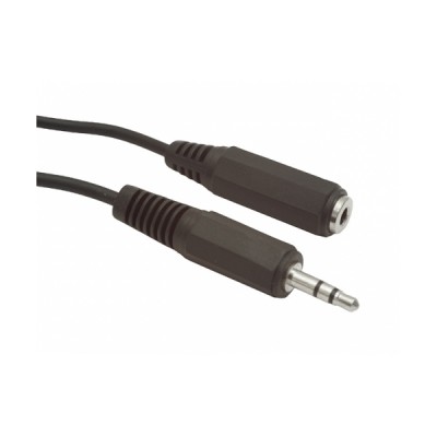 Купить ᐈ Кривой Рог ᐈ Низкая цена ᐈ Аудио-кабель Cablexpert 3.5 мм - 3.5 мм (M/F), 1.5 м, черный (CCA-423)