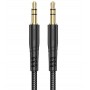 Купить ᐈ Кривой Рог ᐈ Низкая цена ᐈ Аудио-кабель Hoco UPA24 3.5мм - 3.5 мм (M/M), 1 м, Black (UPA241B)