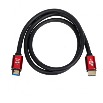 Купить ᐈ Кривой Рог ᐈ Низкая цена ᐈ Кабель Atcom HDMI - HDMI V 2.0 (M/M), 3 м, Black/Red (24943)