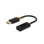 Купить ᐈ Кривой Рог ᐈ Низкая цена ᐈ Переходник Сabletime DisplayPort – HDMI V 2.0 (M/F), 0.2 м, (1920*1080p)/60HZ, Black (CP22B)