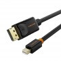 Купить ᐈ Кривой Рог ᐈ Низкая цена ᐈ Кабель Сabletime Mini DisplayPort - DisplayPort (M/M), 3 м, 4K, Black (CD49N)