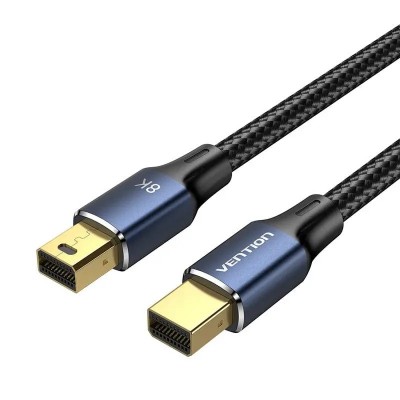 Купить ᐈ Кривой Рог ᐈ Низкая цена ᐈ Кабель Vention mini DisplayPort - mini DisplayPort (M/M), 1.5 м, Black (HCGLG)