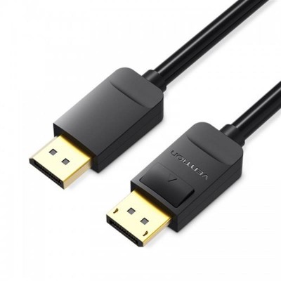 Купить ᐈ Кривой Рог ᐈ Низкая цена ᐈ Кабель Vention DisplayPort - DisplayPort (M/M), 1 м, черный (HACBF)