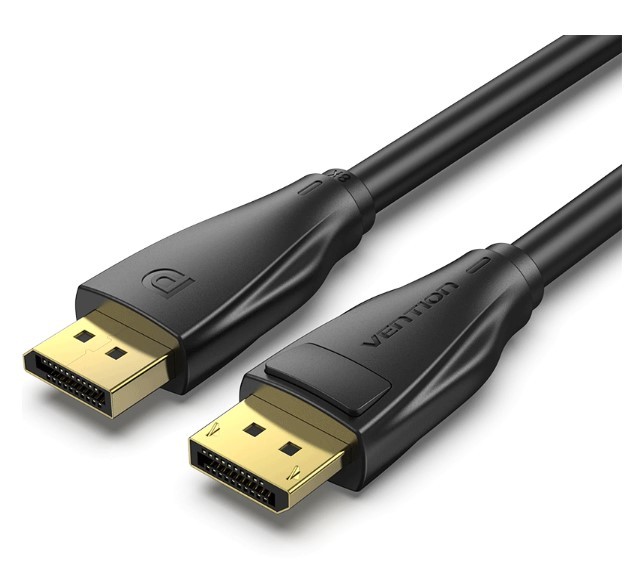 Купить ᐈ Кривой Рог ᐈ Низкая цена ᐈ Кабель Vention DisplayPort - DisplayPort (M/M), 1 м, Black (HCDBF)