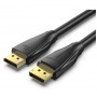 Купить ᐈ Кривой Рог ᐈ Низкая цена ᐈ Кабель Vention DisplayPort-DisplayPort, 3 м, Black (HCDBI)