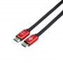 Купить ᐈ Кривой Рог ᐈ Низкая цена ᐈ Кабель Atcom HDMI - HDMI V 2.0 (M/M), 30 м, Black/Red (24930)