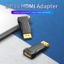 Купить ᐈ Кривой Рог ᐈ Низкая цена ᐈ Адаптер Vention DisplayPort - HDMI V 2.0 (M/F), черный (HBPB0)
