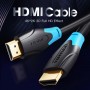 Купить ᐈ Кривой Рог ᐈ Низкая цена ᐈ Кабель Vention HDMI - HDMI V1.4 (M/M), 5 м, черный (AACBJ)