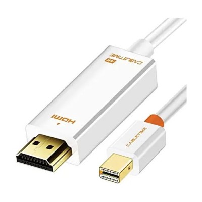 Купить ᐈ Кривой Рог ᐈ Низкая цена ᐈ Адаптер Сabletime mini DisplayPort - HDMI (M/M), 0.2 м, White (CP27B)