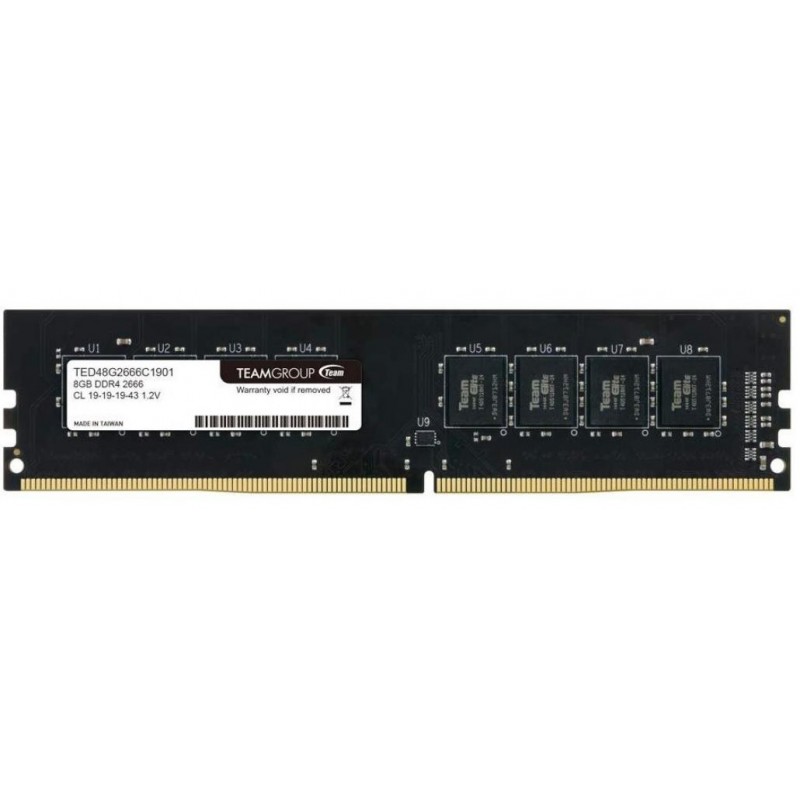 Купить ᐈ Кривой Рог ᐈ Низкая цена ᐈ Модуль памяти DDR4 8GB/2666 Team Elite (TED48G2666C1901)