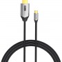 Купить ᐈ Кривой Рог ᐈ Низкая цена ᐈ Кабель Vention HDMI - USB Type-C (M/M), V 2.0, 1.5 м, черный/серый (CRBBG)