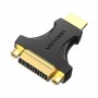 Купить ᐈ Кривой Рог ᐈ Низкая цена ᐈ Адаптер Vention HDMI - DVI (M/F), Black (AIKBO)