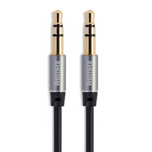Купить ᐈ Кривой Рог ᐈ Низкая цена ᐈ Аудио-кабель Remax RL-L100 3.5 мм - 3.5 мм (M/M), 1 м, Black (2000700007123)