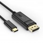Купить ᐈ Кривой Рог ᐈ Низкая цена ᐈ Кабель Choetech DisplayPort - USB Type-C (M/M), 1.8 м, Black (XCP-1801BK)