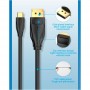 Купить ᐈ Кривой Рог ᐈ Низкая цена ᐈ Кабель Vention DisplayPort - USB Type-C (M/M), 2 м, Black (CGYBH)