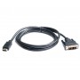 Купить ᐈ Кривой Рог ᐈ Низкая цена ᐈ Кабель REAL-EL HDMI - DVI (M/M), 1.8 м, Black (EL123500013)