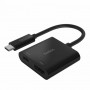 Купить ᐈ Кривой Рог ᐈ Низкая цена ᐈ Адаптер Belkin HDMI+USB Type-C - USB Type-C (F/M), Black (AVC002BTBK)