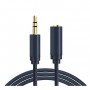 Купить ᐈ Кривой Рог ᐈ Низкая цена ᐈ Кабель Cabletime Audio 3.5 мм - 3.5 мм (M/F), 1.5 м, Black, 3 pin (CF16J)