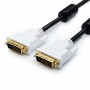Купить ᐈ Кривой Рог ᐈ Низкая цена ᐈ Кабель ATcom DVI - DVI (M/M), 3 м, Black/White (9148)