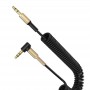 Купить ᐈ Кривой Рог ᐈ Низкая цена ᐈ Аудио-кабель SkyDolphin SR08 Spring Wire 3.5 мм - 3.5 мм (M/M), 1 м, Black (AUX-000062)