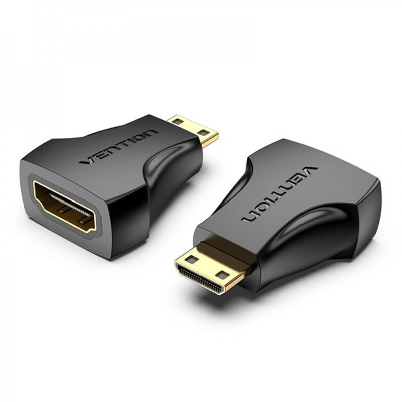 Купить ᐈ Кривой Рог ᐈ Низкая цена ᐈ Адаптер Vention HDMI - mini-HDMI (F/M), черный (AISBO)