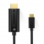 Купить ᐈ Кривой Рог ᐈ Низкая цена ᐈ Кабель Choetech HDMI - USB Type-C (M/M), 3 м, Black (XCH-0030BK)