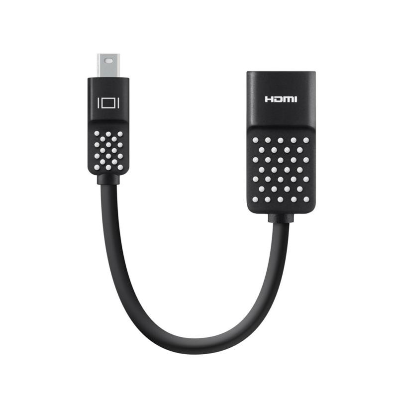 Купить ᐈ Кривой Рог ᐈ Низкая цена ᐈ Адаптер Belkin mini DisplayPort - HDMI (M/F), 0.12 м, Black (F2CD079bt)