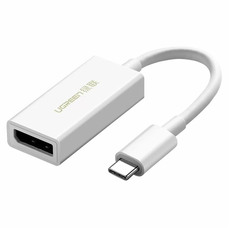 Купить ᐈ Кривой Рог ᐈ Низкая цена ᐈ Адаптер Ugreen MM130 DisplayPort - USB Type-C (F/M), Gray (40372)