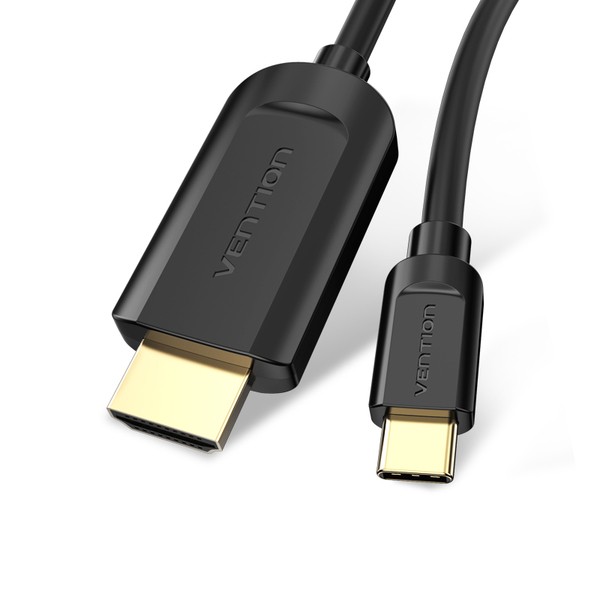 Купить ᐈ Кривой Рог ᐈ Низкая цена ᐈ Адаптер-кабель Vention USB Type-C - HDMI (M/M), 2 м, Black (CGUBH)