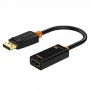 Купить ᐈ Кривой Рог ᐈ Низкая цена ᐈ Адаптер Сabletime DisplayPort - HDMI (M/F), 0.2 м, Black (CP21B)