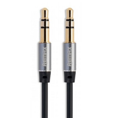 Купить ᐈ Кривой Рог ᐈ Низкая цена ᐈ Аудио-кабель Remax RL-L200 3.5 мм - 3.5 мм (M/M), 2 м, Black (2000700000360)