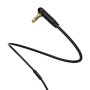 Купить ᐈ Кривой Рог ᐈ Низкая цена ᐈ Аудио-кабель Borofone BL5 3.5 мм - 3.5 мм (M/M), 1 м, угловой, серый (BL5G)