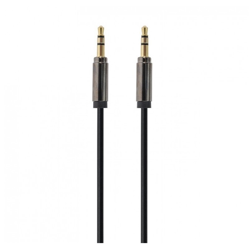 Купить ᐈ Кривой Рог ᐈ Низкая цена ᐈ Аудио-кабель Cablexpert 3.5 мм - 3.5 мм (M/M), 1.8 м, черный (CCAP-444-6)