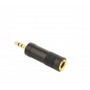 Купить ᐈ Кривой Рог ᐈ Низкая цена ᐈ Адаптер Cablexpert 6.35 мм - 3.5 мм (F/M), черный (A-6.35F-3.5M)