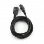 Купить ᐈ Кривой Рог ᐈ Низкая цена ᐈ Кабель силовой Cablexpert PC-189-VDE-3M (С13-С14), VDE, черный, 3м