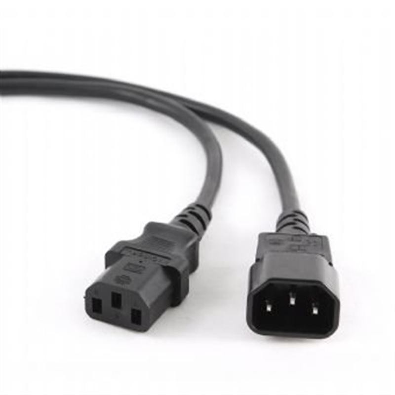 Купить ᐈ Кривой Рог ᐈ Низкая цена ᐈ Кабель силовой Cablexpert PC-189-VDE (С13-С14), VDE, черный, 1.8м