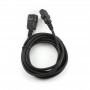 Купить ᐈ Кривой Рог ᐈ Низкая цена ᐈ Кабель силовой Cablexpert PC-189-VDE-5M (С13-С14), VDE, черный, 5м