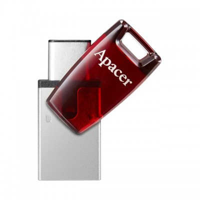 Флеш-накопичувач USB3.2 Type-C 32GB Apacer AH180 Red (AP32GAH180R-1)