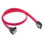 Купить ᐈ Кривой Рог ᐈ Низкая цена ᐈ Кабель передачи данных Atcom (10108) SATA-DATA 50 см  угловой с защелкой