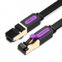 Купить ᐈ Кривой Рог ᐈ Низкая цена ᐈ Патч-корд Vention CAT7 SSTP Ethernet, 3 m, Black (ICABI)